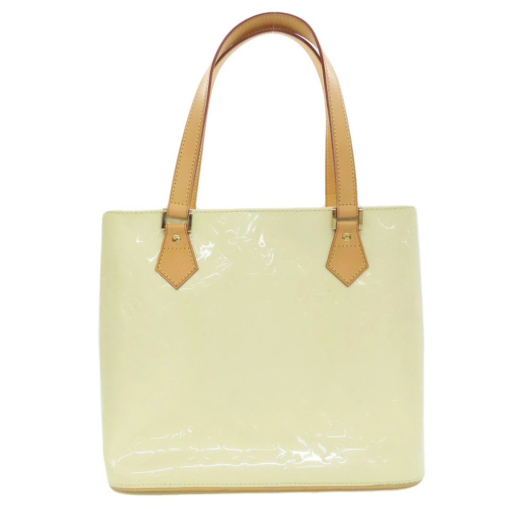 Louis Vuitton Vernis Bag Tote Leather Houston Black